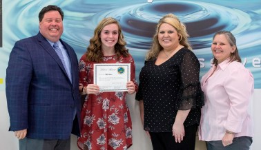 Kylie Jackson and her award winning essay.