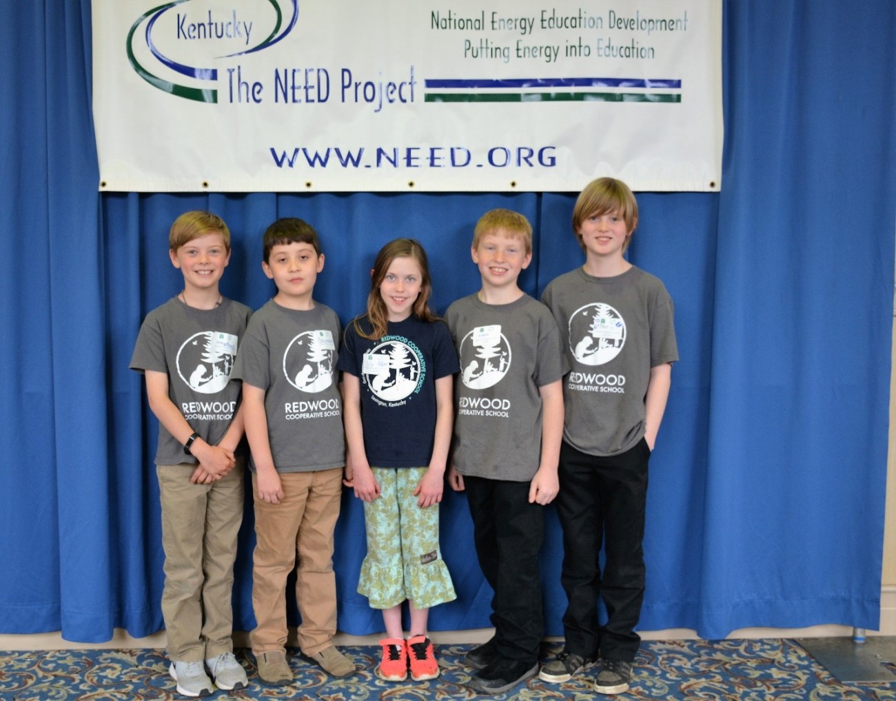 Students from Redwood Cooperative School who completed both a Kentucky NEED project as well as a Kentucky Green and Healthy Schools project in a single school year.