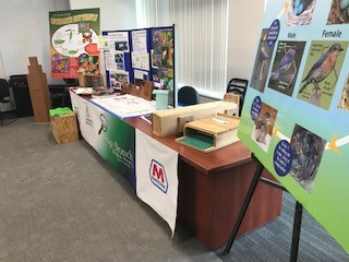 The Catlettsburg Refinery, LLC, display table which featured various projects they have completed through the years. Photo by Carrie Searcy.