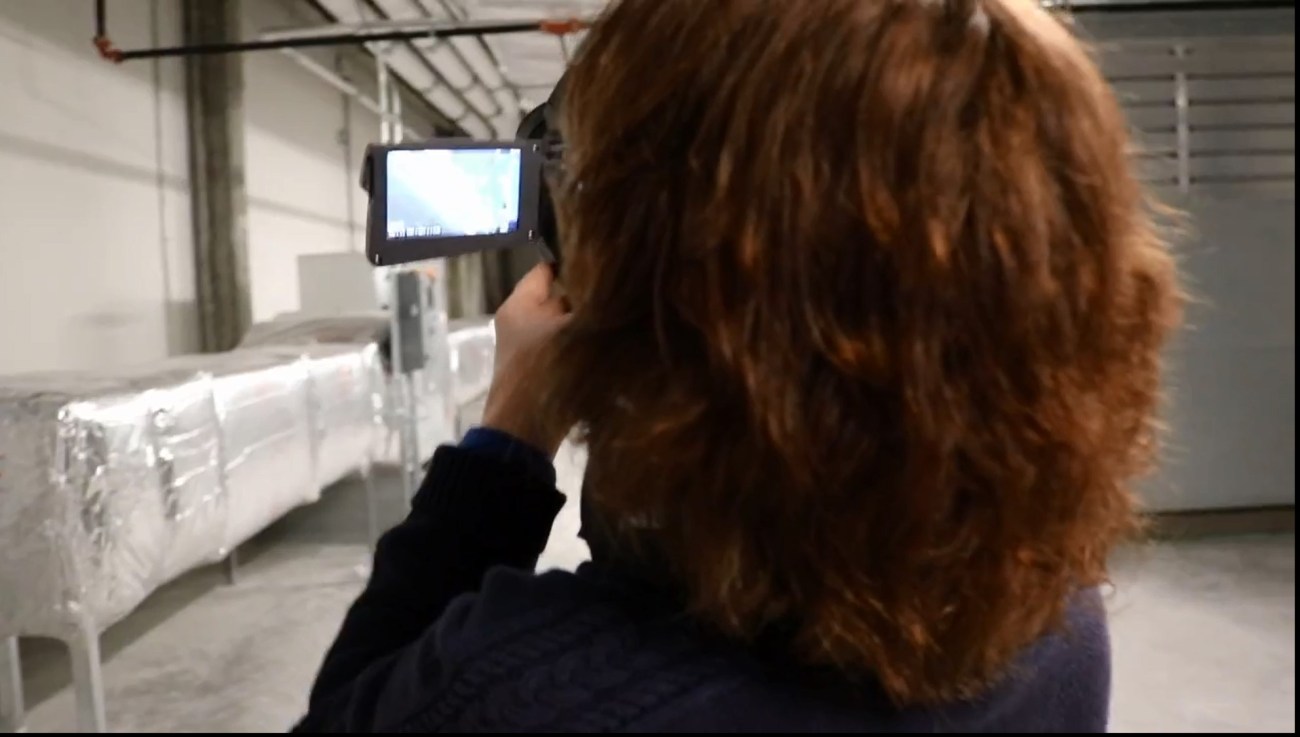 The FLIR camera is demonstrated.