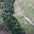 Drone overview of forfeited permit land in Johnson County.