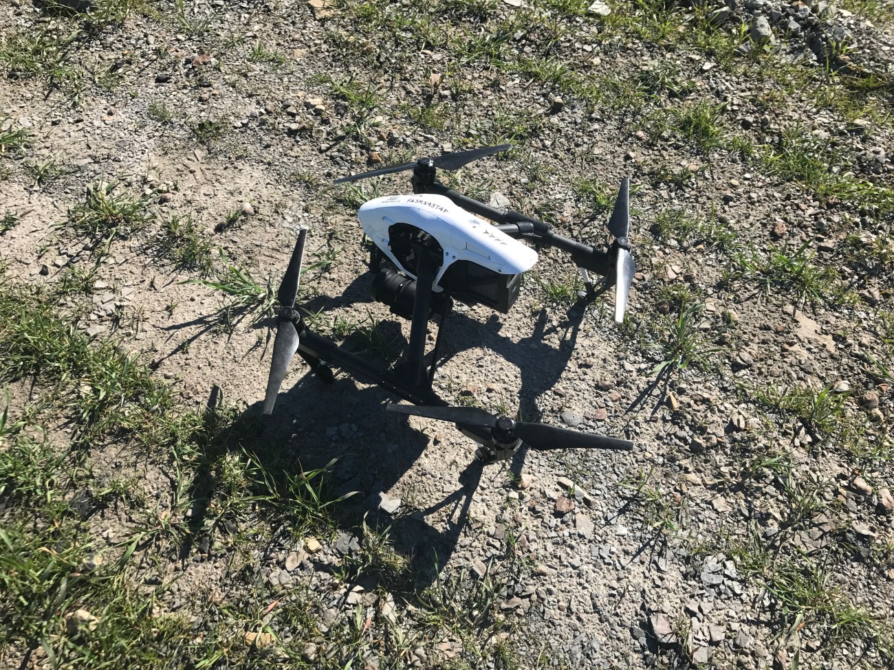 The DJI Inspire 1 Pro model drone that is used by DMRE.