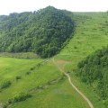 Drone photograph of reclaimed AML site in Floyd County.